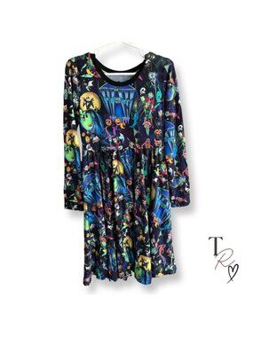 Mysterium NWT Nightmare Before Christmas Jack Sally Halloween Dress Size 7/8